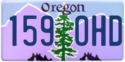 OR license plate 159OHD
