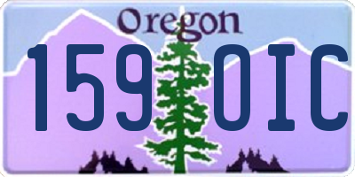 OR license plate 159OIC