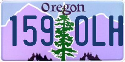 OR license plate 159OLH
