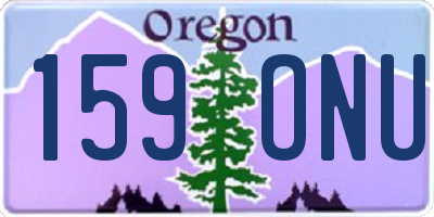 OR license plate 159ONU