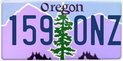 OR license plate 159ONZ