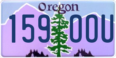 OR license plate 159OOU