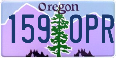 OR license plate 159OPR