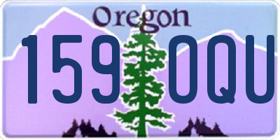 OR license plate 159OQU