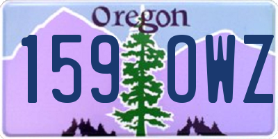 OR license plate 159OWZ