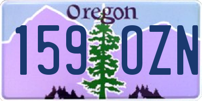 OR license plate 159OZN
