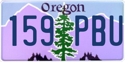 OR license plate 159PBU