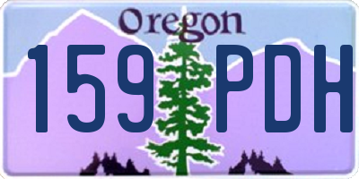 OR license plate 159PDH