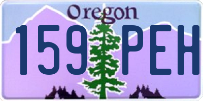 OR license plate 159PEH