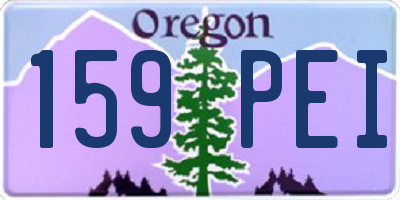 OR license plate 159PEI