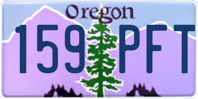 OR license plate 159PFT