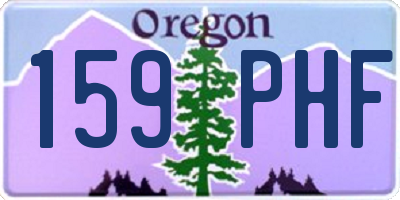OR license plate 159PHF