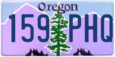 OR license plate 159PHQ