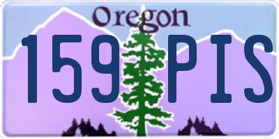 OR license plate 159PIS