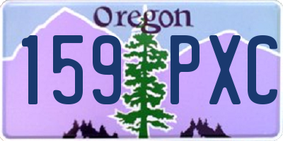 OR license plate 159PXC