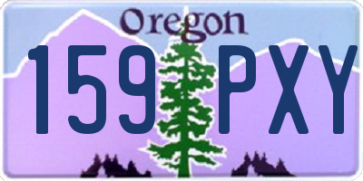 OR license plate 159PXY