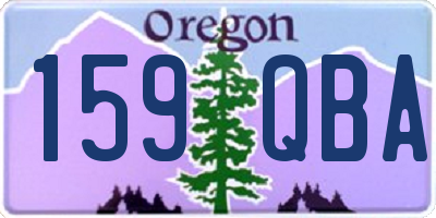 OR license plate 159QBA