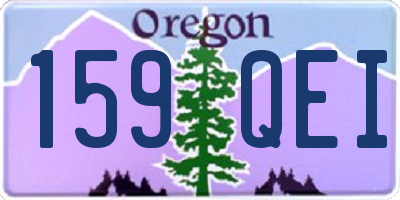 OR license plate 159QEI