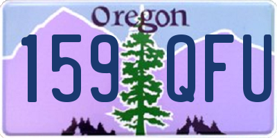 OR license plate 159QFU