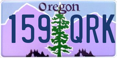 OR license plate 159QRK