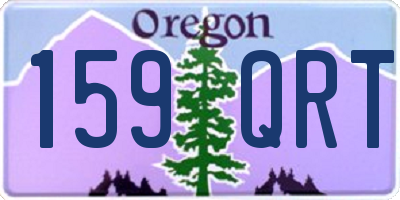 OR license plate 159QRT