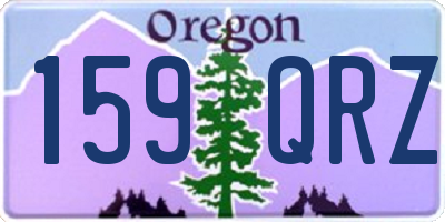 OR license plate 159QRZ