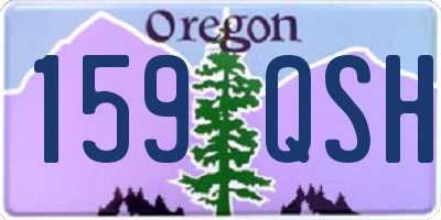 OR license plate 159QSH