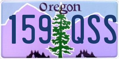 OR license plate 159QSS