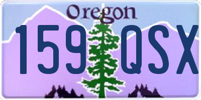 OR license plate 159QSX