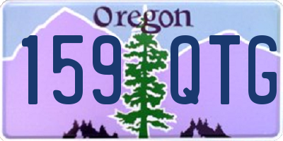 OR license plate 159QTG