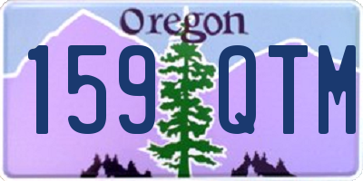 OR license plate 159QTM
