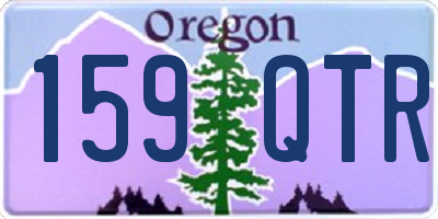 OR license plate 159QTR