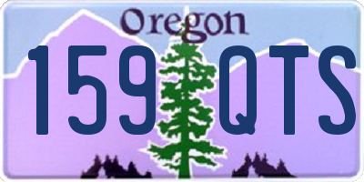 OR license plate 159QTS
