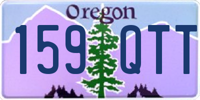 OR license plate 159QTT