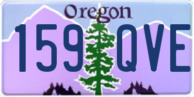 OR license plate 159QVE