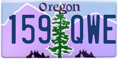 OR license plate 159QWE
