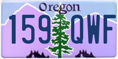OR license plate 159QWF