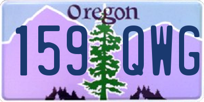 OR license plate 159QWG