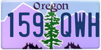 OR license plate 159QWH