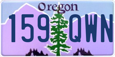 OR license plate 159QWN