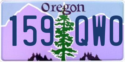 OR license plate 159QWO