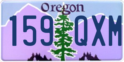 OR license plate 159QXM