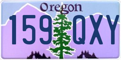 OR license plate 159QXY