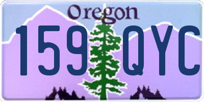 OR license plate 159QYC