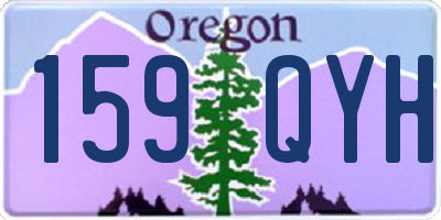 OR license plate 159QYH