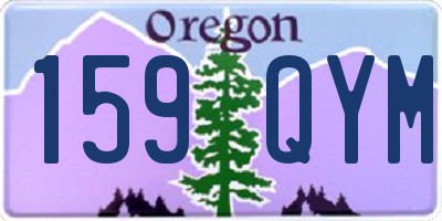 OR license plate 159QYM