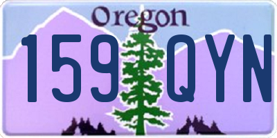 OR license plate 159QYN