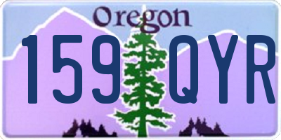 OR license plate 159QYR