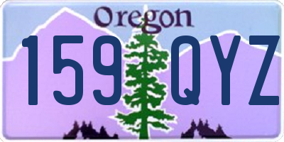 OR license plate 159QYZ