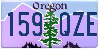 OR license plate 159QZE